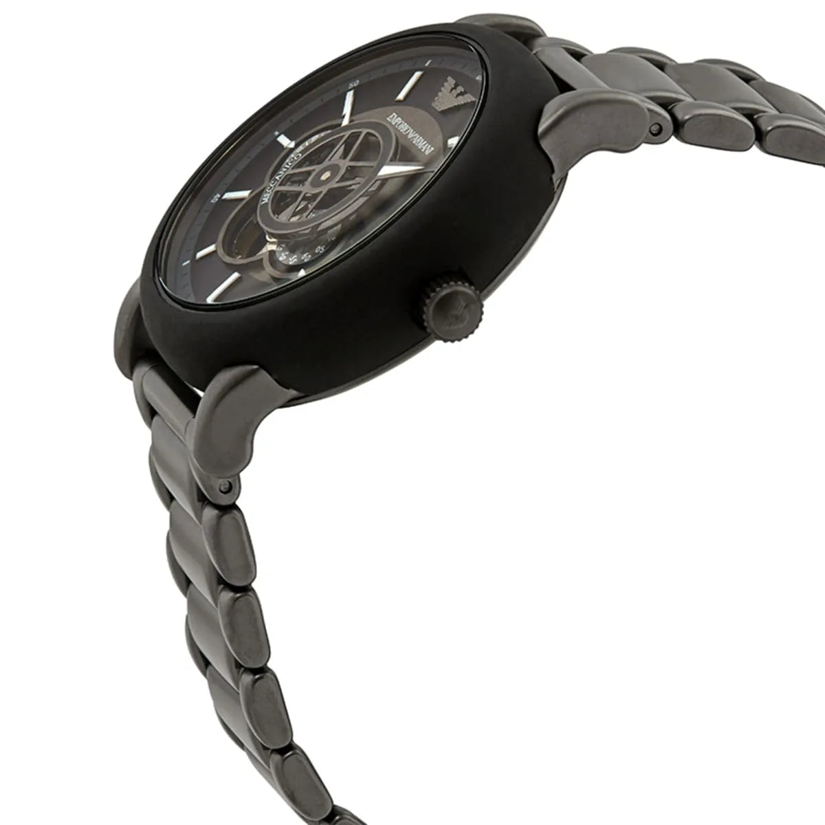 Emporio Armani Luigi Meccanico Automatic Matte Gunmetal Men's Watch - AR60010