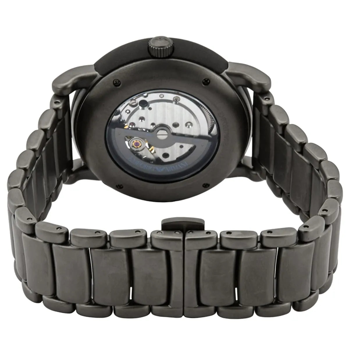 Emporio Armani Luigi Meccanico Automatic Matte Gunmetal Men's Watch - AR60010