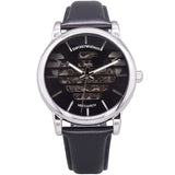 EMPORIO ARMANI Meccanico Black Leather Strap Black Dial Automatic Watch Luigi AR60040 AR60040 - Image 1