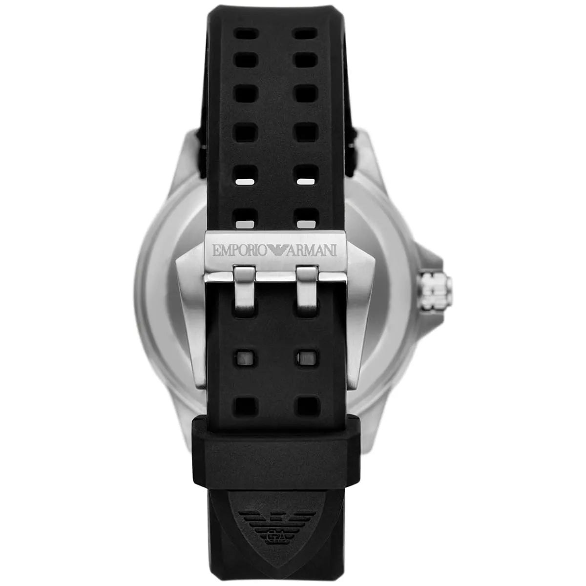 Emporio Armani Sea Explorer Black Dial Black Silicone Strap Watch for Men - AR60086 AR60086 - Image 3
