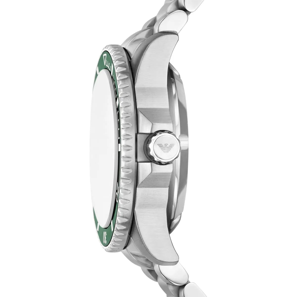Emporio Armani Sea Explorer Green Dial Silver Steel Strap Watch for Men - AR60088 AR60088 - Image 4