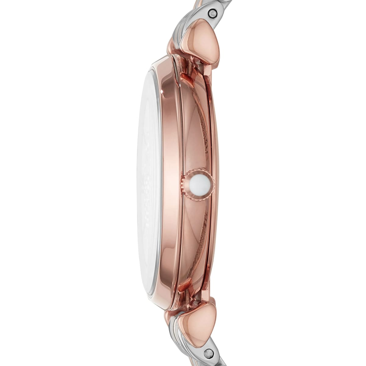 Emporio Armani Gianni T Bar White Dial Two Tone Steel Strap Watch For Women - AR80035 AR80035 - Image 5