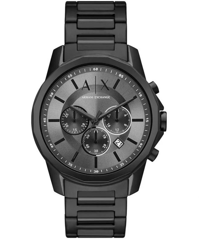 Armani Exchange Chronograph Black Stainless Steel Men’s Watch AX7140 - Watch
