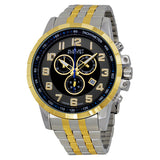 August Steiner Black Dial Two-tone Men's Watch AS8118TTG - The Watches Men & Co