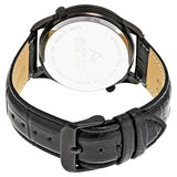August Steiner Black Dual Time Dial Men's Watch AS8010BK - The Watches Men & Co #3