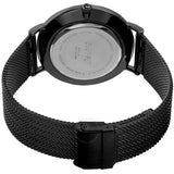 August Steiner Black Sandstone Dial Black Leather Men's Watch AS8218BK - The Watches Men & Co #3