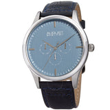 August Steiner Blue Dial Black Leather Men's Watch AS8243SSBU - The Watches Men & Co