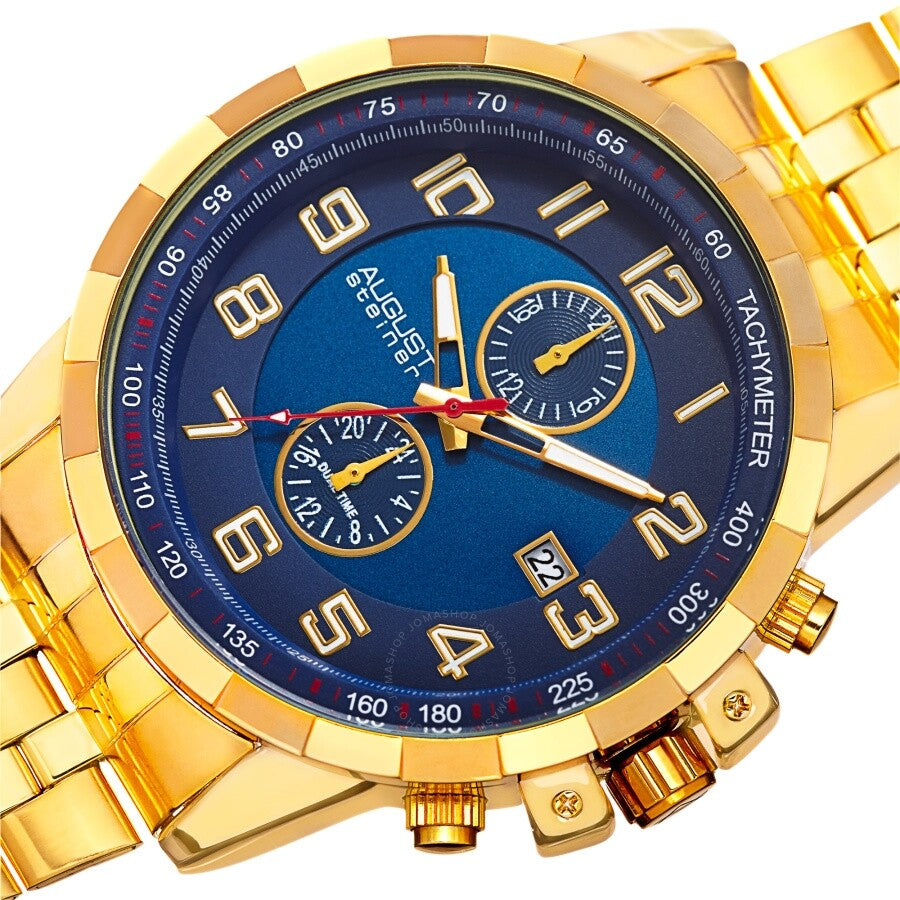 August Steiner Blue Dial Men's Watch AS8153YGBU - The Watches Men & Co #2