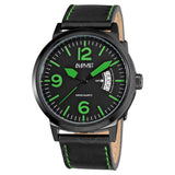 August Steiner Brushed Black Steel Men's Watch AS8012GN - The Watches Men & Co
