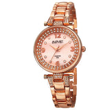 August Steiner Diamond Pink Mother of Pearl Dial Ladies Watch AS8137RG - The Watches Men & Co