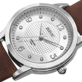 August Steiner Quartz Diamond Silver Dial Ladies Watch AS8198BR - The Watches Men & Co #2