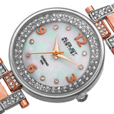August Steiner Quartz Diamond White Dial Ladies Watch AS8137TTR - The Watches Men & Co #2