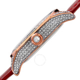August Steiner Quartz Diamond White Dial Ladies Watch AS8188RD - The Watches Men & Co #3