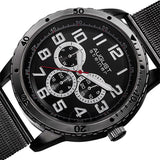 August Steiner Multi-Function Black Dial Black Ion-plated Men's Watch AS8115BK - The Watches Men & Co #2