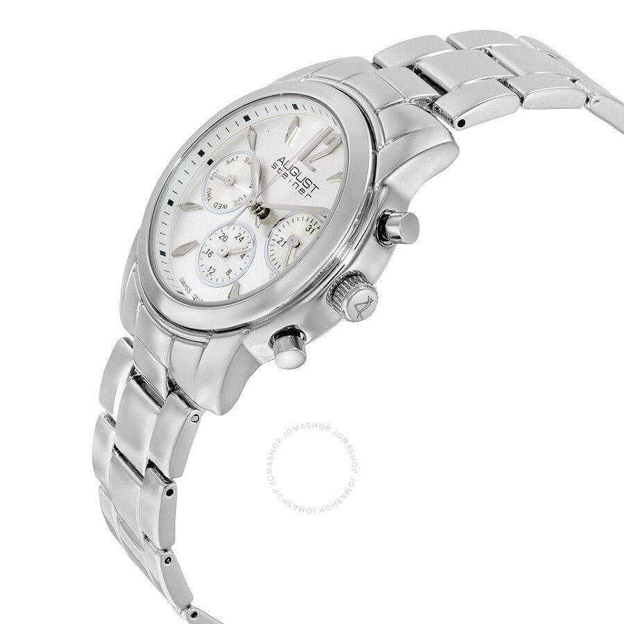 August Steiner Multi-Function Silver Dial Ladies Watch AS8087SS - The Watches Men & Co #2