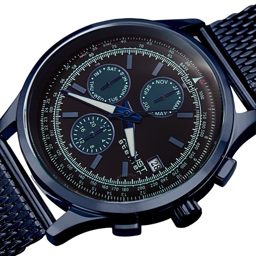 August Steiner Quartz Black Dial Men's Watch AS8194BU - The Watches Men & Co #2