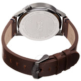 August Steiner Quartz Blue Dial Brown Leather Men's Watch AS8285GNBU - The Watches Men & Co #4