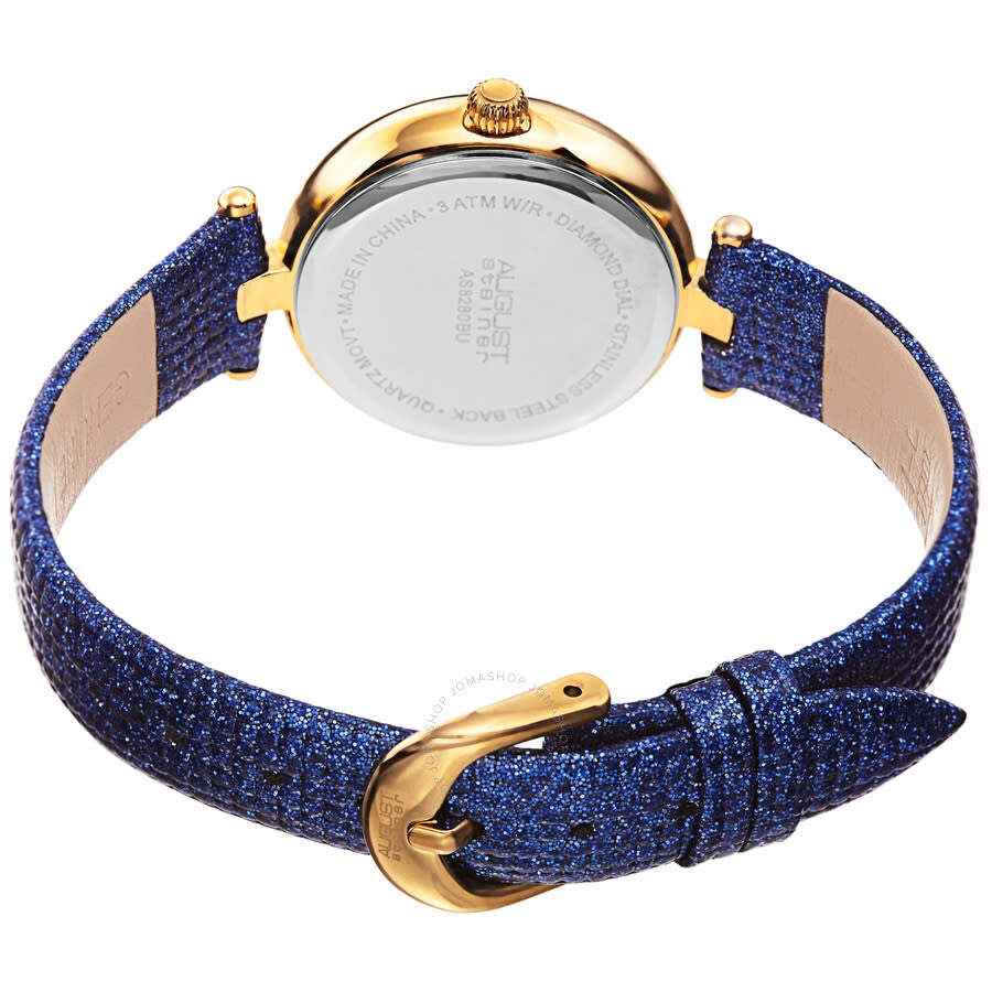 August Steiner Quartz Blue Dial Ladies Watch AS8280BU - The Watches Men & Co #4