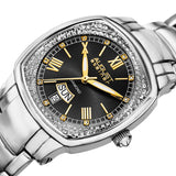 August Steiner Quartz Diamond Blue Dial Ladies Watch AS8193SSB - The Watches Men & Co #2