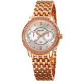 August Steiner Quartz Diamond Silver Dial Ladies Watch AS8228RG - The Watches Men & Co