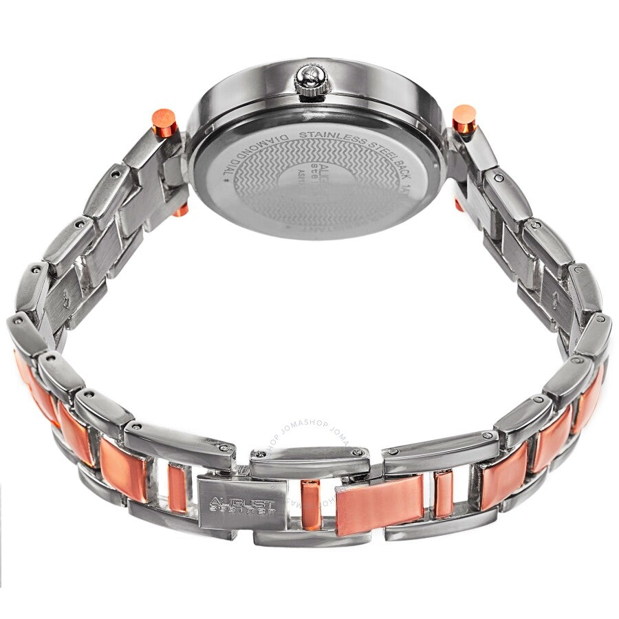 August Steiner Quartz Diamond White Dial Ladies Watch AS8137TTR - The Watches Men & Co #4