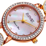 August Steiner Quartz Diamond White Dial Ladies Watch AS8190TRI - The Watches Men & Co #2