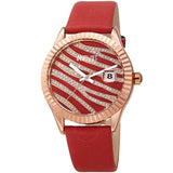 August Steiner Quartz Red Dial Ladies Watch AS8275RD - The Watches Men & Co
