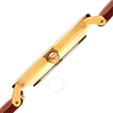 August Steiner Quartz White Dial Brown Leather Ladies Watch AS8247YGBR - The Watches Men & Co #3