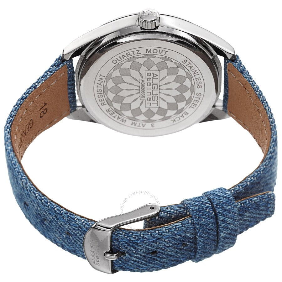 August Steiner Quartz White Dial Ladies Watch AS8266SS - The Watches Men & Co #4