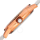 August Steiner Quartz White Dial White Leather Ladies Watch AS8234WT - The Watches Men & Co #3