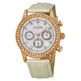 August Steiner Rose Gold-tone Ladies Watch AS8018WT - The Watches Men & Co