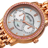 August Steiner Quartz Diamond Silver Dial Ladies Watch AS8228RG - The Watches Men & Co #2