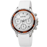 August Steiner Chronograph Quartz White Dial Ladies Watch AS8268WT - The Watches Men & Co