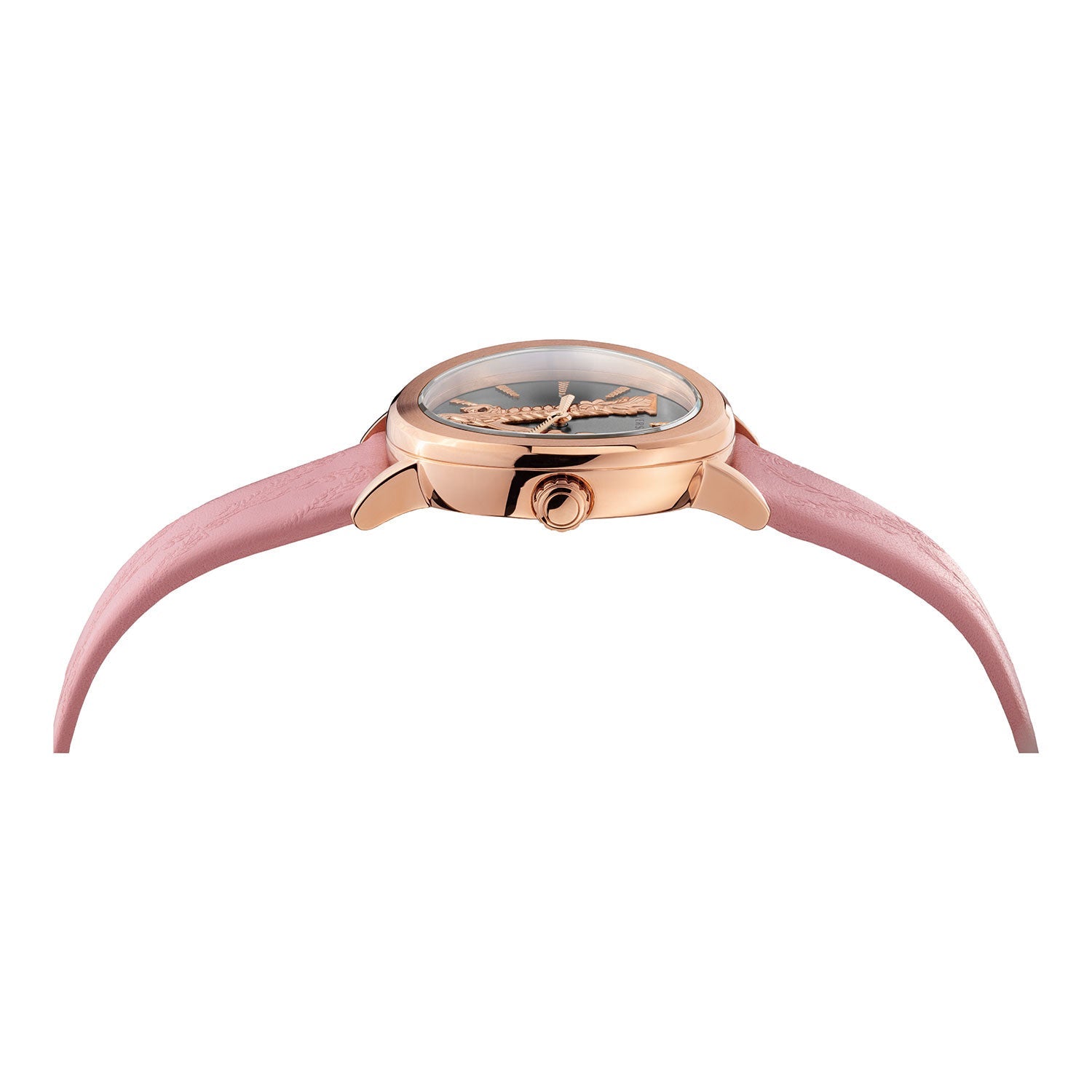 Versace Virtus Quartz Grey Dial Pink Leather Strap Watch for Women - VEHC00319 VEHC00319 - Image 7