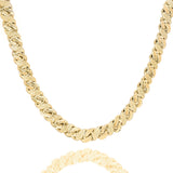 Big Daddy 10MM Sandblast Diamond & Gold Chain - Chain