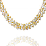 Big Daddy 12MM Full Iced Out Cuban Gold Chain - Chain