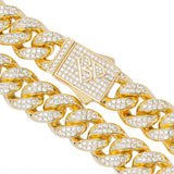 Big Daddy 12MM Gold Diamond Cuban Link Chain - Chain