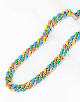 Big Daddy 13MM Mutli-colour Enamel Steel Cuban Chain - Chain