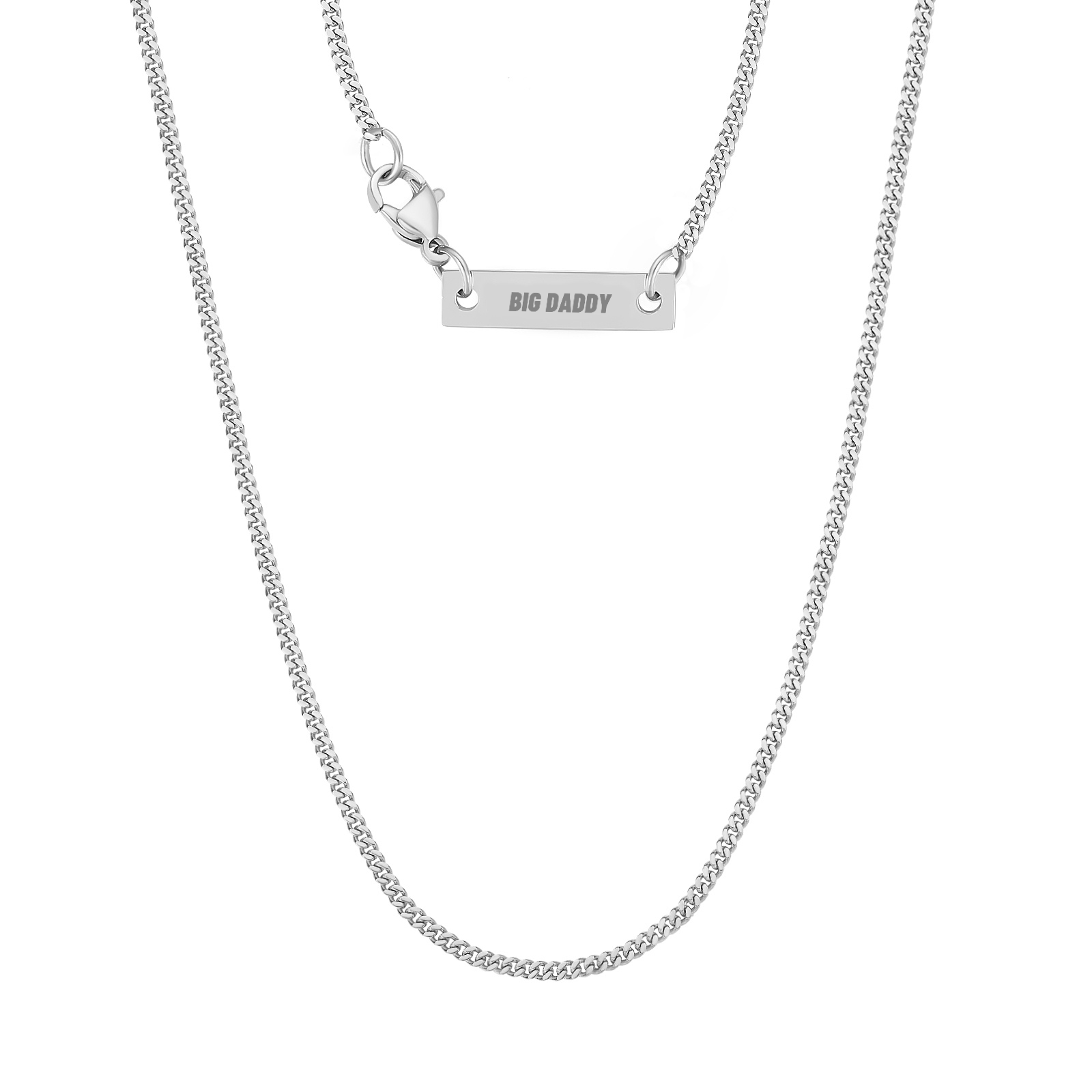 Big Daddy 2mm Cuban Silver Chain - Chain