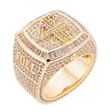 Big Daddy ’4 Pockets Full’ Baguette Iced Out Ring - Ring