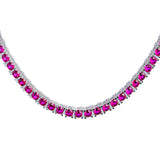 Big Daddy 4MM Silver Ruby Tennis Chain - Chain