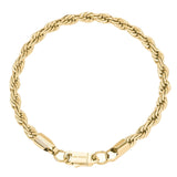 Big Daddy 6MM Gold Rope Bracelet - Bracelet
