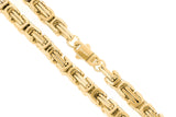 Big Daddy 8MM Byzantine Link 18K Gold Chain - Chain