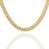 Big Daddy 8MM Cuban Link Gold Iced Out Chain - Chain