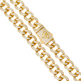 Big Daddy 8MM Iced Cuban Gold Chain - Chain