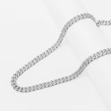Big Daddy 8MM Iced Out Silver Cuban Link Chain - Chain