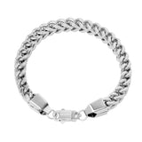 Big Daddy 8MM Silver Cuban Bracelet - Bracelet