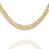 Big Daddy 9MM Diamond Prong Gold Cuban Link Chain - Chain