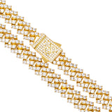 Big Daddy 9MM Diamond Prong Gold Cuban Link Chain - Chain