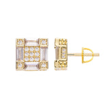 Big Daddy Emerald Cut Baguette Diamond Earring - Earring